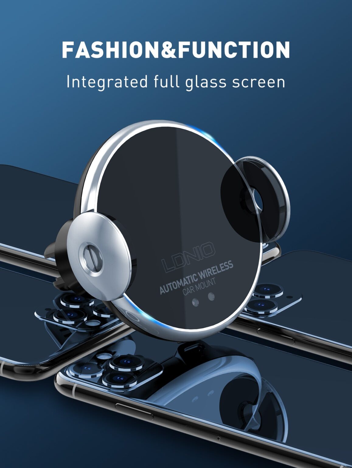 LDNIO 15W MA02 Adjustable Car Wireless Car Holder for Mobile Phone Wireless Charging Type-c Car Wireless Charger stand LDNIO 15W MA02 Adjustable Car Wireless Car Holder for Mobile Phone Wireless Charging Type-c Car Wireless Charger stand